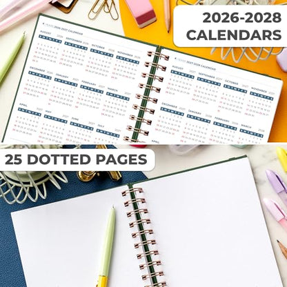 Clever Fox Academic Student Planner 2026-2027 – Hardcover Spiral-Bound Planner for School & College with Weekly & Monthly Calendar (Forest Green) - color: Forest Green