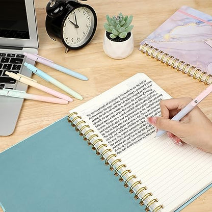 Ddaowanx Gel Pens, 5 Pcs 0.7mm Quick Dry Black Ink Pens Fine Point Smooth Writing Pens, Cute Office School Supplies Gifts for Women (5 Pcs Gradient-Black Ink) | Fine Point Smooth Writing Pens for Nurses,Teachers,Cute Stationery Office&School Supplies,Gift