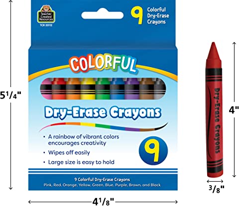 Teacher Created Resources Colorful Dry-Erase Crayons (TCR20112)