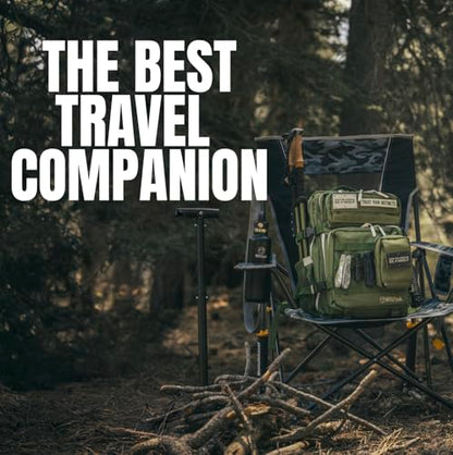 WOLFpak 45L Athletic Gym Backpack - Durable 1000D Waterproof Oxford Material with MOLLE Webbing, Laptop Pocket - color: Khaki