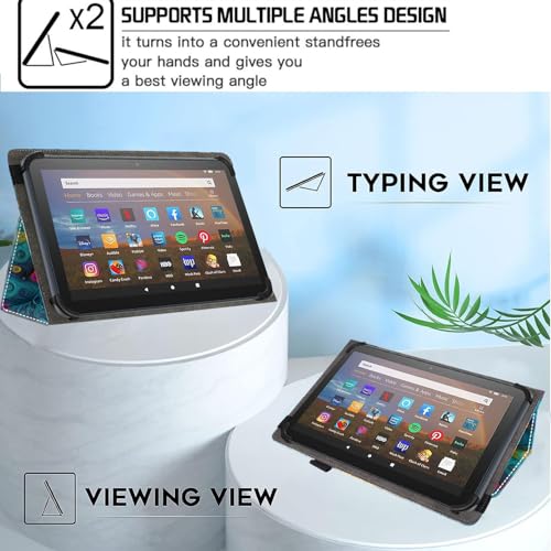 Universal 10 10.1 Inch Android Tablet Case,Slim Folding Stand Cover for All 9"-10.5" Touchscreen Tablet Case with Stylus Pen Holder,Butterfly 09 - color: Butterfly 09