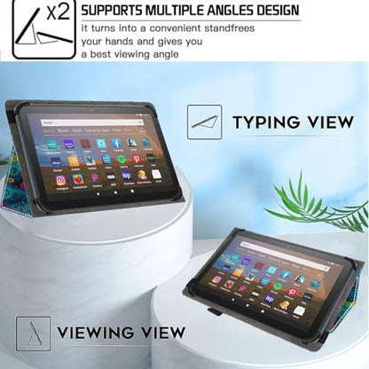 Universal 10 10.1 Inch Android Tablet Case,Slim Folding Stand Cover for All 9"-10.5" Touchscreen Tablet Case with Stylus Pen Holder,Butterfly 09 - color: Butterfly 09
