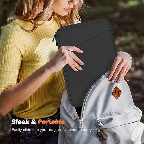 MoKo 13 Inch Tablet Sleeve Bag Carrying Case with Accessory Pocket | Fits iPad Pro 13-inch M5, iPad Air 13-inch M4/M3, iPad Pro 12.9 M2/M1 and Galaxy Tab S8+/S9+ 12.4, Dark Gray - color: Dark Gray, size: 12.9-13 inch