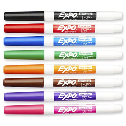 EXPO 86661 Low-Odor Dry Erase Markers, Fine Point