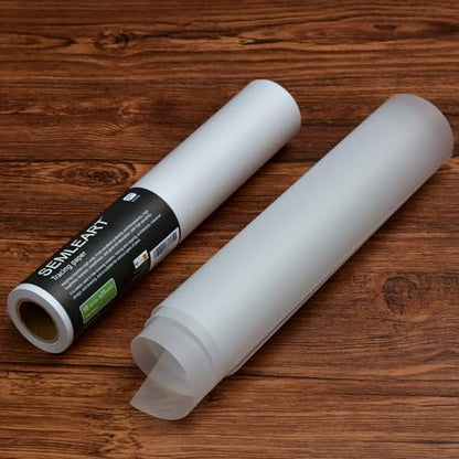 SEMLEART Artit's Tracing Paper roll,32lb/50gsm,34 inch x 25 Yard,Translucent Tracing Paper for Pencil, Marker and Ink - Trace Images, Sketching,Drawing - size: 34in×25yd
