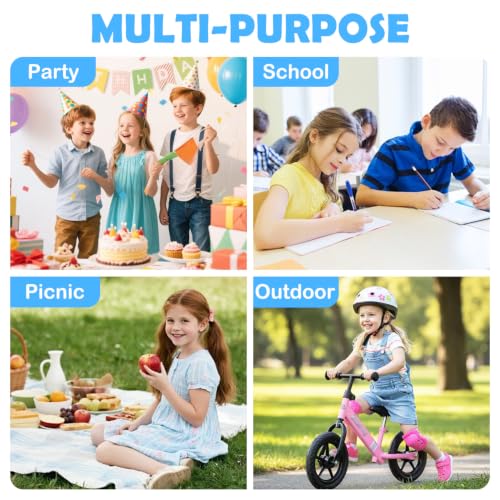 FlowFly Kids Lunch box Insulated Soft Bag Mini Cooler Back to School Thermal Meal Tote Kit for Girls, Boys, Mermaid - color: Mermaid