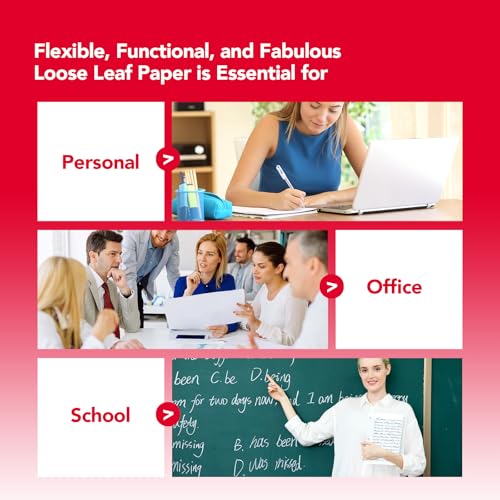 Kaisa Graph Paper Filler Paper USA-Made Bulk Wholesale Available 3 Pack 4x4 Quad Rule 3-Hole Punched Loose Leaf Paper 8x10.5 Filler Paper for 3-Ring Binder, 150 Sheets/Pack - color: Graph, size: 3pack