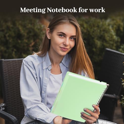 Yoment 5 Subject Notebook with Tabs Dividers B5 Spiral Notebook, 7" X 10" Lined Journal Notebooks for School Office Work, 206 Pages Notebooks for Women Men School Meeting, Pink