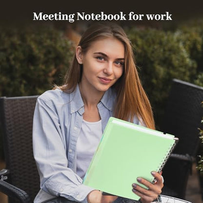 Yoment 5 Subject Notebook with Tabs Dividers B5 Spiral Notebook, 7" X 10" Lined Journal Notebooks for School Office Work, 206 Pages Notebooks for Women Men School Meeting, Pink