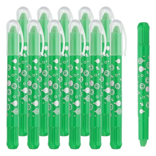 PATIKIL Watercolor Gel Crayon, 12Pcs Washable Twist Coloring Crayons Bulk Blendable for Coloring, Drawing, Painting, Emerald Green Crayon - color: Emerald Green