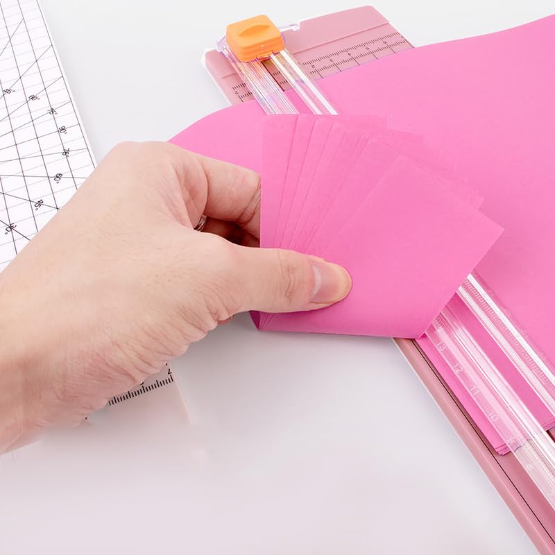 Efficient Lightweight Paper Cutter Convenient Cutter Folding Photo A5 Cutter,Pink - color: 1PCS-Pink