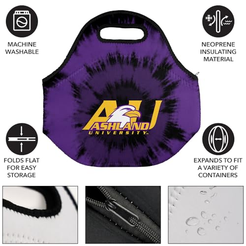 Campus Lab Ashland University Tie-Dye Soft Neoprene Lunch Bag, Lightweight - color: Ashland University Eagles