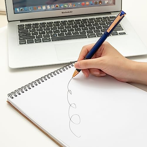 Linbsunne Black Gel Pens 0.7mm Medium Point Pen Office Pens 2-in-1 Stylus Pens for Touch Screens Gel Ink Rollerball Pens for Writing (18 Pack-blue) - color: 18 pack-blue
