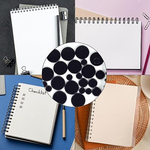 36 Pieces (2",1-3/8",1") Black Discbound Discs Plastic Binder Rings Expansion Discs Notebooks Planner Discs Binder Accessories Disc Binder System Book Binding Discs for Planner Scrapbooking (Black) - color: Black