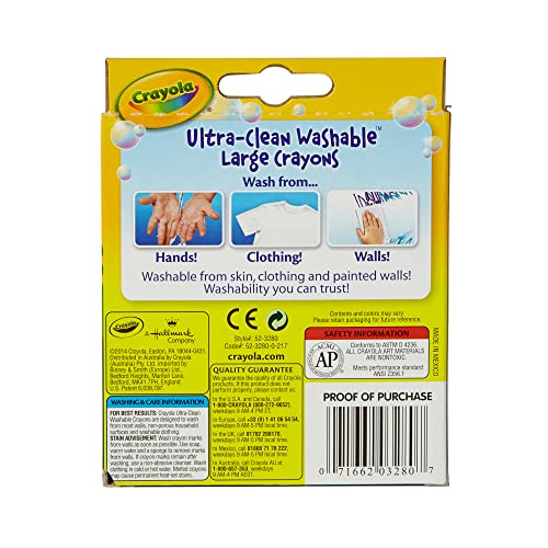Crayola 8 Large Washable Crayons