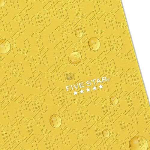 Five Star 2-Pocket Folder, Plastic Folder with Stay-Put Tabs, Fits 3-Ring Binder, Holds 8-1/2" x 11" Paper, Harvest Yellow (333420K-ECM) - color: Harvest Yellow