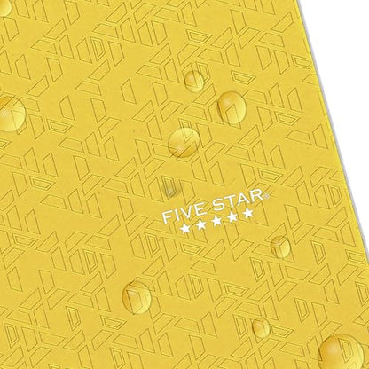 Five Star 2-Pocket Folder, Plastic Folder with Stay-Put Tabs, Fits 3-Ring Binder, Holds 8-1/2" x 11" Paper, Harvest Yellow (333420K-ECM) - color: Harvest Yellow