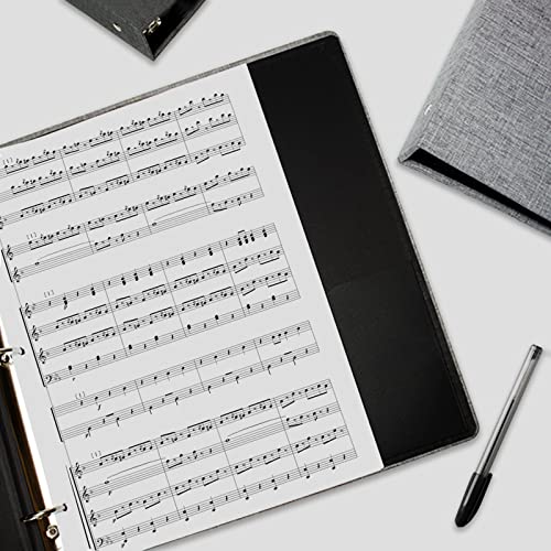 3 Ring Binder 1 Inch for 8.5" x 11" Paper, Planner Binder with Linen Hardcover and 2 Interior Pockets Paper for Organization of School, Business and Home