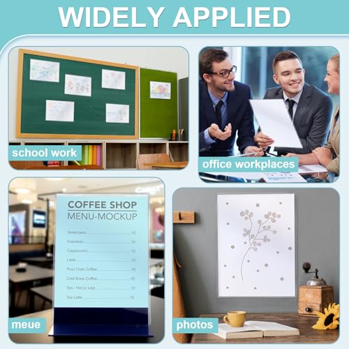 Jecery 10 Pcs 9 x 12'' Rigid Print Protectors Clear Rigid Plastic Paper Page Protectors Photo Plastic Sleeves for Document - size: 9 x 12''