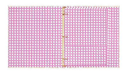 Lilly Pulitzer 디바이더가 있는 1.9cm(0.75인치) 바인더, 사파리 상그리아 | 포켓과 3개의 탭 칸막이가 있는 귀여운 3링 종이 홀더, 사무실용 금속 링 바인더가 있는 얇은 미적 바인더 - color: 사파리 상그리아