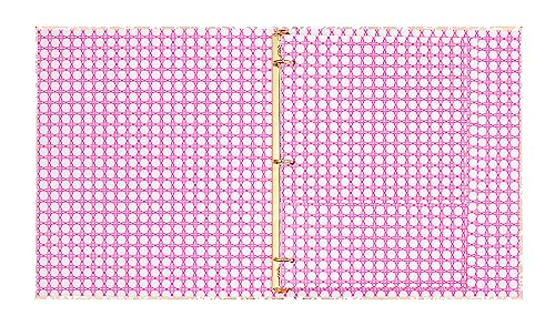 Lilly Pulitzer 디바이더가 있는 1.9cm(0.75인치) 바인더, 사파리 상그리아 | 포켓과 3개의 탭 칸막이가 있는 귀여운 3링 종이 홀더, 사무실용 금속 링 바인더가 있는 얇은 미적 바인더 - color: 사파리 상그리아