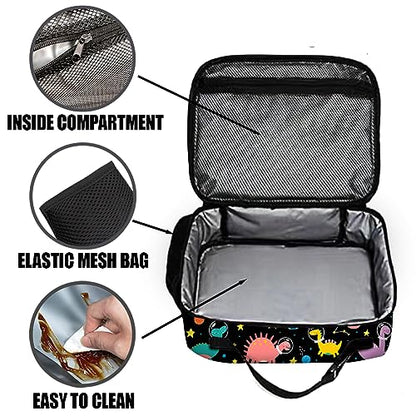 Dinosaur Lunch Bag Reusable Insulated Lunch Box Keep Food Cooler Thermal Lunch Tote for Women Men - color: Dinosaur