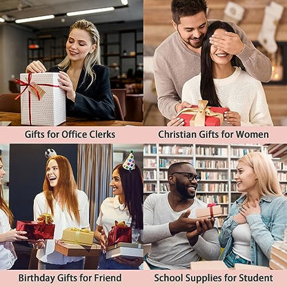 Bible Study Supplies,Christian Gifts for Women,Bible Accessories with Bible Highlighters,Multi Color Ballpoint Pen,Transparent Sticky Notes,Tabs and Christian Stickers,Annotation Supplies for Women
