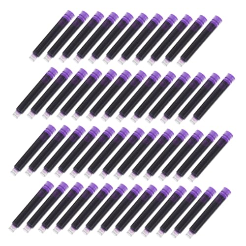 50pcs Erasable Ink Refills for Fountain Pens Absorbent Cartridges for Students and Office Use Easy Ink Filling for Smooth Writing