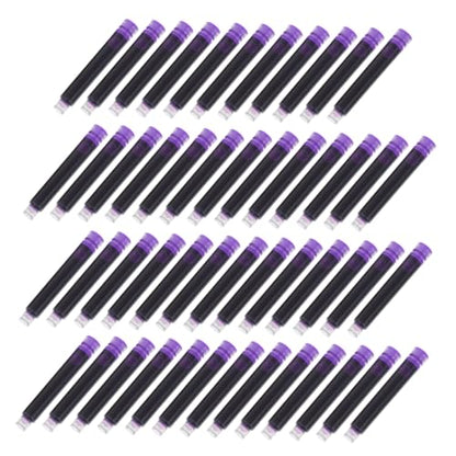 50pcs Erasable Ink Refills for Fountain Pens Absorbent Cartridges for Students and Office Use Easy Ink Filling for Smooth Writing