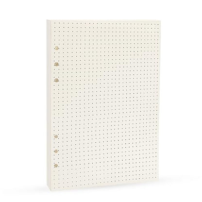 Harphia A5 Dot Planner Inserts, Spiral Notebook Refills, 6 Ring Binder Paper, Dotted Paper for Filofax (A5 5.59 x 8.27 inches, Dotmatrix) - color: Dot Paper, size: A5