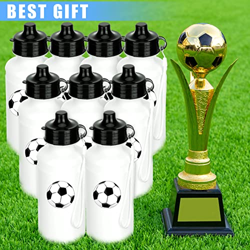 Zubebe 36 Pcs Sports Water Bottles Bulk Squeeze Reusable Plastic Water Bottles Back to School Supplies Summer Gifts for Students School Travel Hiking Cycling Event Team Gift - color: White