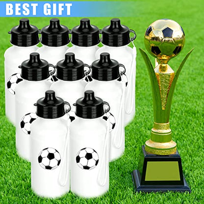 Zubebe 36 Pcs Sports Water Bottles Bulk Squeeze Reusable Plastic Water Bottles Back to School Supplies Summer Gifts for Students School Travel Hiking Cycling Event Team Gift - color: White
