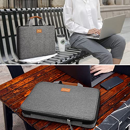 ZINZ Slim Expandable Laptop Case 15.6 Inch Sleeve Upgraded Protective Durable Recycled Carrying Case Compatible with MacBook 15" & 16" and Most 15" 15.6" 16" Notebook,D01G03 - color: D01g03, size: 15.6"