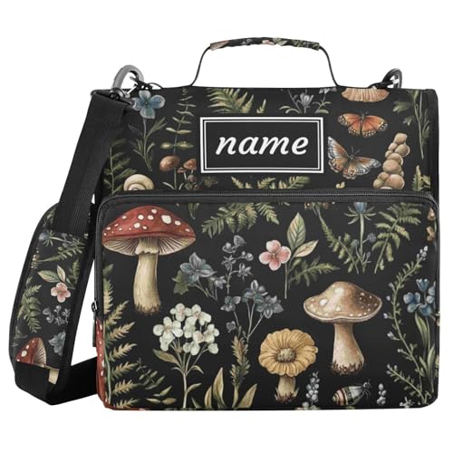 Kcldeci Zipper Binder Organizer 1.5inch 3 ring binder Bag for School and Office Expanding File Folder - color: F20