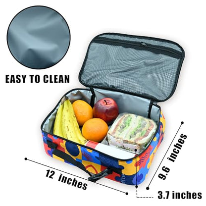 Autism Awareness Lunch Box Insulated Reusable Lunch Bag Tote Cooler for Women Men Boy Girl School Work Office Picnic - color: Autism Awareness