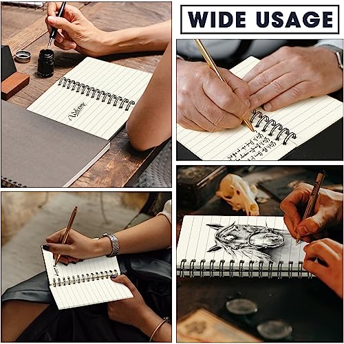 Jutom 54 Pcs Small Spiral Notebooks Memo Pads 3x5 Bulk Small Pocket Notepads Back to School Supplies Mini Notebook with Lined Mini Journals for Office & Work, 120 Pages (Black) - color: Black