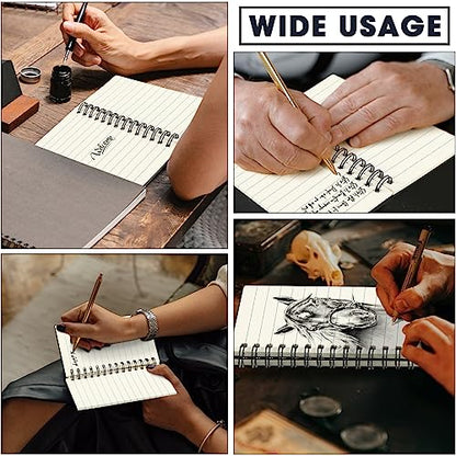 Jutom 54 Pcs Small Spiral Notebooks Memo Pads 3x5 Bulk Small Pocket Notepads Back to School Supplies Mini Notebook with Lined Mini Journals for Office & Work, 120 Pages (Black) - color: Black