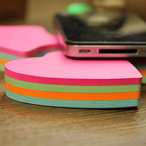 Funny live 6 Pads Creative Sticky Notes 3x3 Self-Stick Notes for Home, Office,100 Sheets/Pad, 'Butterflie', 'Clothe', 'Heart', 'Leaves', 'Apple', 'Strawberry', 'Bear', 'Plum Flower',etc. Shapes Random