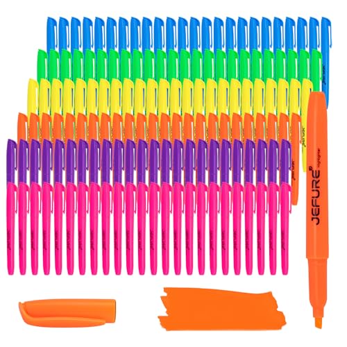 138 Pcs Highlighters, Chisel Tip, Assorted Colors Bible Highlighters Bulk - Quick Dry, Ideal for Studying, Note-Taking, School, College, Office, Teacher & Student Supplies - color: Multicolor, size: 144Pcs