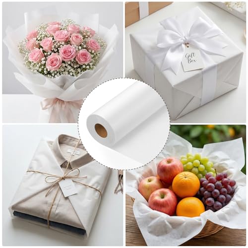 Tracing Paper Roll 36 in × 50 yd, White Pattern Paper for Sewing | 26 gsm Translucent Paper, Tear Resistant, Smooth for Tracing, Drawing, Sketching, Patterns, Gift Wrap - size: 36in x 50yd