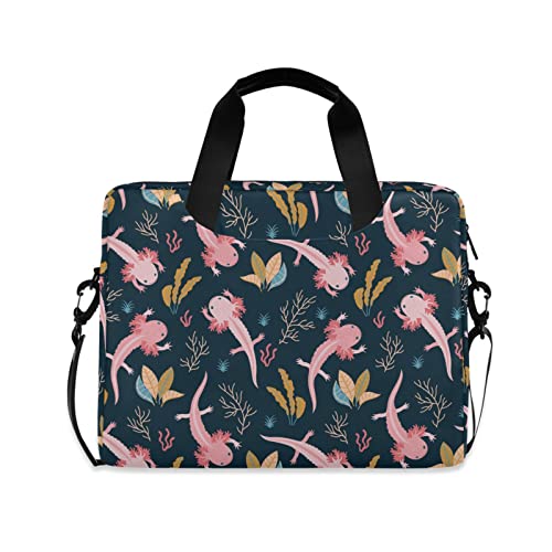 Axolotl & Sea Weed Aquarium Laptop Case 15.6 inch | Waterproof Laptop Briefcase Laptop Bag for Women & Men - color: Color 11