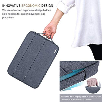 Voova 15.6 16 Inch Laptop Sleeve Case Compatible with MacBook Pro 16 M1/M2/M3/M4 Max 2019-2025, 15.6-16” Hp Lenovo Acer Asus, Waterproof Slim Computer Bag Cover with Handle, Dark Grey - color: Dark Grey, size: 15.6-16 Inch
