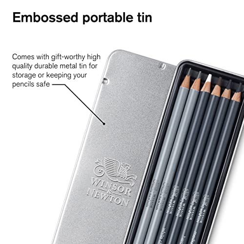 Winsor & Newton Studio Collection 아티스트 연필, 스케치 연필, 6개 세트 - style: 스케치 연필 6개