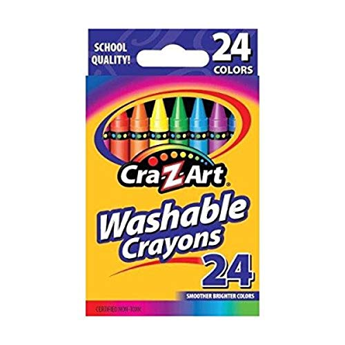 Cra-Z-Art Washable Crayons, 24 Count & Jumbo Crayons, 8 Count