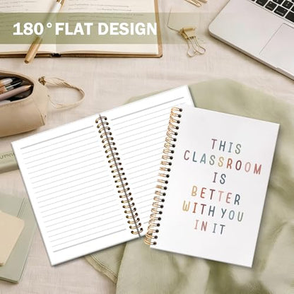 Boho Classroom Inspirational Spiral Notebook Journal, This Classroom Is Better with You in It Gifts for Boho Journal for Notes Planning, Office Schools Classrooms Supplies, 5.5 X 8.3 Inch - color: Classroom