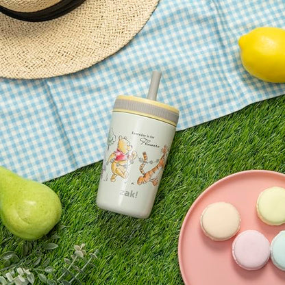 Zak Designs Disney Winnie the Pooh Kelso Toddler Cups For Travel or At Home, 12oz Vacuum Insulated Stainless Steel Sippy Cup With Leak-Proof Design is Perfect For Kids (Winnie the Pooh & Friends) - color: Winnie the Pooh & Friends