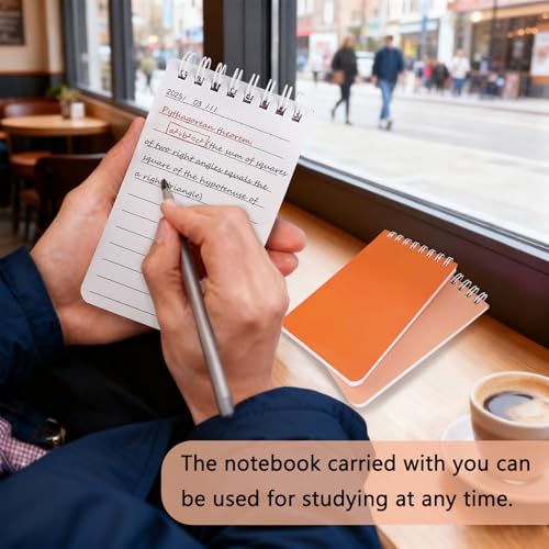 KTOJOY Small Spiral Notebook, 8 Pack, 3" x 5", Mini Pocket Notepad for Work, School, Office, Nurse, Travel