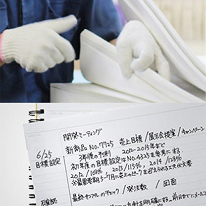 Maruman Mnemosyne Lined Notebook- A5, 8.27" x 6.34", 80 Sheets / 160 Pages, 7mm College Ruled Journal, Perforated Pages & Wire-Bound to Lay Flat, Black, Made in Japan - size: A5 (5.83" x 8.27")