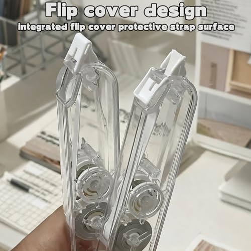 5 Pack White Correction Tape Pen Pull Out Tape for School Supplies