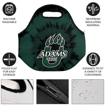 Campus Lab Adams State University Tie-Dye Soft Neoprene Lunch Bag, School - color: Adams State University ASU Grizzlies